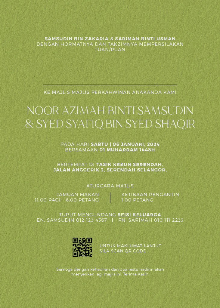 Vibrant wedding invitation with colorful floral patterns